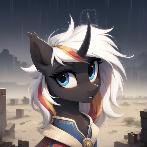 Size: 1024x1024 | Tagged: safe, ai content, derpibooru import, machine learning generated, stable diffusion, oc, oc:velvet remedy, unofficial characters only, pony, unicorn, fallout equestria, beautiful eyes, cute, daaaaaaaaaaaw, generator:pony diffusion v6 xl, horn, image, magic, outdoors, png, prompter:teonanakatle, solo