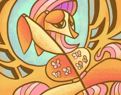 Size: 4200x3300 | Tagged: safe, artist:docwario, derpibooru import, fluttershy, g4, cubism, image, jpeg, modern art, solo