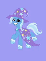 Size: 1080x1440 | Tagged: safe, artist:shucku, derpibooru import, trixie, unicorn, g4, g5, base used, cape, clothes, female, g4 to g5, generation leap, hat, horn, image, png, trixie's cape, trixie's hat