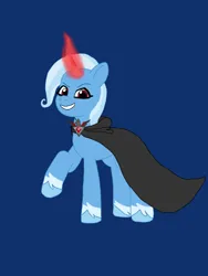 Size: 1080x1440 | Tagged: safe, artist:shucku, derpibooru import, trixie, g4, g5, alicorn amulet, base used, evil, evil trixie, g4 to g5, generation leap, image, png, simple background, tell your tale accurate