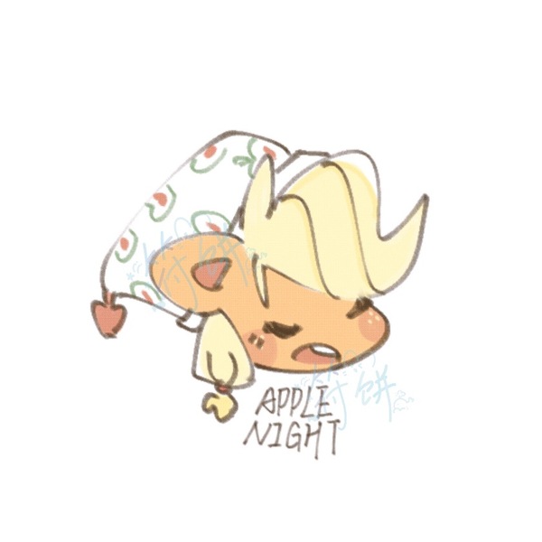 Size: 840x840 | Tagged: safe, artist:tieb5, derpibooru import, applejack, pony, female, image, jpeg, simple background, sleeping, solo, white background