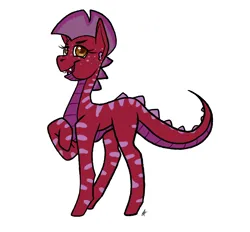 Size: 7000x6500 | Tagged: safe, artist:katyusha, derpibooru import, oc, oc:cinnabar, unofficial characters only, lizard, pony, female, image, png, requested art, solo