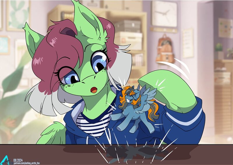 Size: 1100x779 | Tagged: safe, artist:arctic-fox, derpibooru import, oc, oc:watermelon success, unofficial characters only, pegasus, pony, image, jpeg, micro, pegasus oc, wings