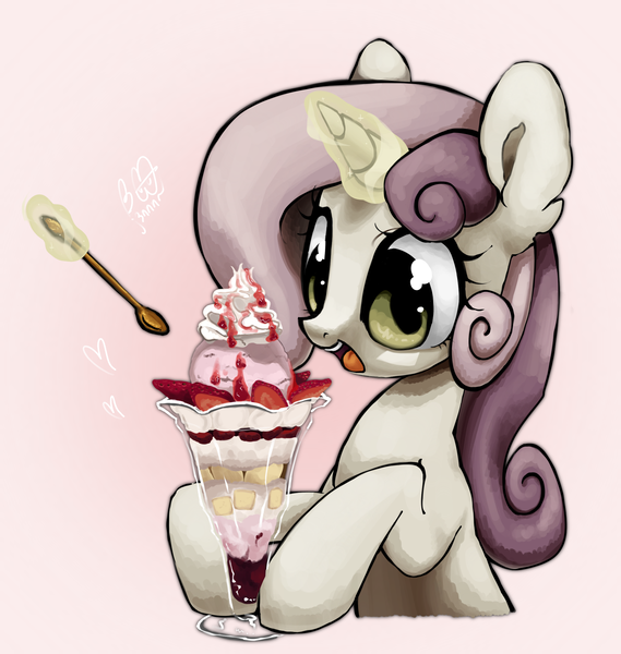 Size: 2028x2140 | Tagged: safe, artist:brainr0tter, derpibooru import, sweetie belle, pony, unicorn, horn, image, png, solo