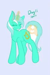 Size: 1365x2048 | Tagged: safe, artist:mscolorsplash, derpibooru import, lyra heartstrings, pony, unicorn, g4, eyes closed, hand, heart, heart hands, horn, image, magic, magic aura, magic hands, png, simple background, smiling, solo