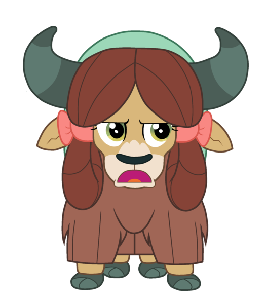 Size: 1750x2000 | Tagged: safe, artist:lnx1ynight16, derpibooru import, yona, yak, g4, season 8, the hearth's warming club, spoiler:s08, angry, bow, braid, horns, image, looking at you, monkey swings, open mouth, png, simple background, solo, transparent background, unamused, yona is not amused