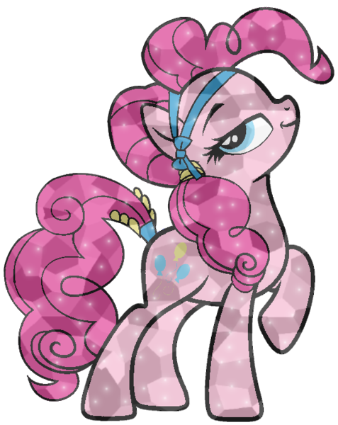 Size: 559x703 | Tagged: safe, artist:noi kincade, derpibooru import, pinkie pie, crystal pony, earth pony, pony, g4, crystallized, female, image, png, simple background, solo, transparent background