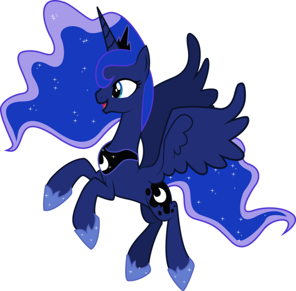 Size: 900x882 | Tagged: safe, artist:sparkponies, derpibooru import, princess luna, alicorn, pony, g4, .svg available, concave belly, crown, ethereal mane, ethereal tail, female, hoof shoes, image, jewelry, mare, peytral, png, princess shoes, regalia, simple background, slender, solo, tail, thin, transparent background, vector