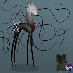 Size: 1600x1600 | Tagged: safe, artist:artsypaws, derpibooru import, pony, creepy, creepypasta, derpibooru exclusive, image, jpeg, photo, proxy, slenderman, solo, tentacles