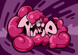 Size: 2480x1754 | Tagged: safe, artist:kizupoko, derpibooru import, pinkie pie, g4, graffiti, image, jpeg