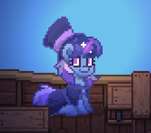 Size: 501x440 | Tagged: safe, derpibooru import, oc, oc:flawless sparklemoon, pony, unicorn, pony town, boat, female, fusion, fusion:trixie, fusion:twilight sparkle, fusion:twixie, glow, glowing horn, horn, image, looking at you, mare, my little pony the movie: the death of twilight sparkle, png, solo