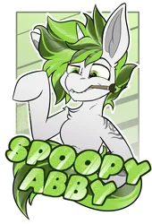 Size: 2160x3180 | Tagged: safe, artist:spoopy-abby, derpibooru import, oc, oc:absinthe, unofficial characters only, pony, unicorn, badge, con badge, horn, image, png, solo