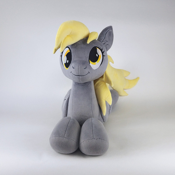 Size: 1000x1000 | Tagged: safe, artist:larsen toys, derpibooru import, derpy hooves, original species, pegasus, plush pony, pony, g4, auction, auction open, bracelet, female, image, jewelry, jpeg, lying, mare, monochrome, photo, plushie, sale, solo