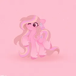 Size: 2480x2480 | Tagged: safe, artist:starburstuwu, derpibooru import, oc, oc:petal twinkle, unofficial characters only, pegasus, pony, blushing, female, image, jpeg, mare, smiling, solo, standing on two hooves, unshorn fetlocks