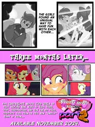 Size: 4000x5331 | Tagged: suggestive, artist:succubi samus, derpibooru import, apple bloom, scootaloo, sweetie belle, comic:crusaders busimess part 2, fanfic, eqg summertime shorts, equestria girls, g4, the canterlot movie club, censored, coming soon, fanfic art, image, implied farting, implied lesbian, implied lolicon, implied nudity, implied pooping, implied scat, implied underage, implied urine, my little pony equestria girls: summertime shorts, older, png, preview, show accurate