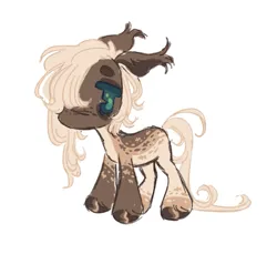 Size: 907x829 | Tagged: safe, artist:peaceandlove26, derpibooru import, oc, oc:hollow driftwood, unofficial characters only, earth pony, pony, beanbrows, big ears, big hooves, blank flank, blonde mane, blonde tail, blue eyelashes, blue eyes, brown coat, brown hooves, chibi, coat markings, colored eyebrows, colored eyelashes, colored head, colored hooves, colored legs, colored pinnae, cream coat, ear tufts, earth pony oc, eye markings, eyebrows, floppy ears, freckles, frown, hooves, image, leg markings, long mane, long mane male, long tail, male, male oc, png, roan, shiny hooves, simple background, solo, stallion, stallion oc, standing, tail, tan coat, white background