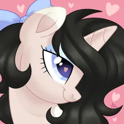 Size: 4000x4000 | Tagged: safe, artist:fizzlefer, derpibooru import, oc, oc:bejewelled clouddust, unofficial characters only, alicorn, pony, alicorn oc, black mane, blue bow, blue eyes, blue eyeshadow, body markings, bow, color palette, ear markings, eyeshadow, femboy, feminine stallion, hair bow, horn, icon, image, long hair, long hair male, long mane, long mane male, makeup, male, male alicorn, matching icon, png, simple background, solo, wings