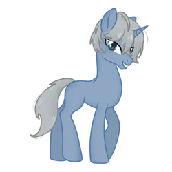 Size: 750x750 | Tagged: safe, artist:xiaotanhuan, derpibooru import, oc, unofficial characters only, pony, unicorn, horn, image, png, simple background, solo, white background