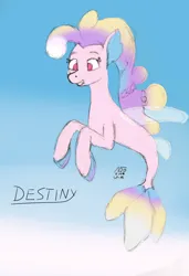 Size: 2484x3624 | Tagged: safe, artist:adamv20, derpibooru import, seapony (g4), g5, my little pony: tell your tale, spoiler:g5, spoiler:my little pony: tell your tale, spoiler:tyts02e00, bioluminescent, blue background, blushing, crepuscular rays, cute, destiny (g5), digital art, dorsal fin, eyelashes, female, fin, fin ears, fin wings, fins, fish tail, floppy ears, flowing mane, flowing tail, happy, image, looking at you, ocean, pink eyes, png, scales, sea pony (g5), simple background, smiling, smiling at you, solo, sunlight, swimming, tail, the blockywockys, underwater, unitober 2024, water, wings