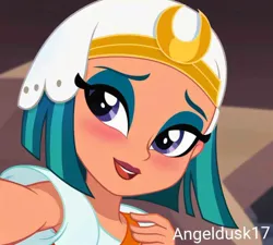 Size: 1080x971 | Tagged: safe, ai content, derpibooru import, machine learning generated, prompter:angeldusk17, somnambula, equestria girls, g4, image, jpeg, photo, photoshop, selfie