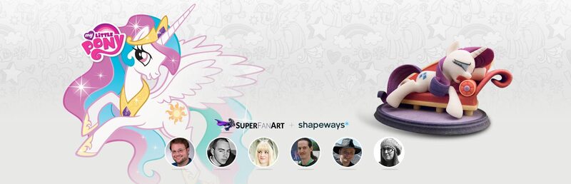 Size: 1800x580 | Tagged: dead source, safe, derpibooru import, princess celestia, rarity, alicorn, pony, unicorn, g4, 2014, 3d print, artifact, banner, brony history, collaboration, fainting couch, female, header, horn, image, jpeg, logo, mare, marshmelodrama, my little pony logo, nostalgia, rarity being rarity, shapeways, smiling, sparkles, sparkly mane, sparkly tail, spread wings, stock vector, superfanart, tail, text, wings