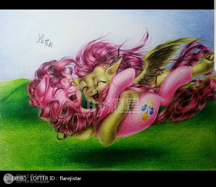 Size: 750x650 | Tagged: safe, artist:flarejistar, derpibooru import, fluttershy, pinkie pie, earth pony, pegasus, pony, image, jpeg, solo