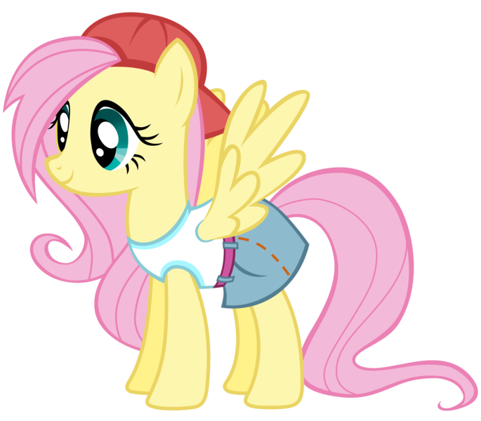 Size: 6847x6000 | Tagged: safe, artist:famousmari5, derpibooru import, fluttershy, pegasus, pony, g4, '90s, 90s grunge fluttershy, absurd resolution, backwards ballcap, baseball cap, cap, clothes, female, gameloft, hat, image, mare, my little pony: magic princess, png, retro, simple background, skirt, solo, transparent background, vector