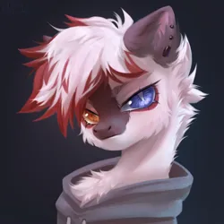 Size: 3000x3000 | Tagged: safe, artist:unt3n, derpibooru import, oc, oc:kai, unofficial characters only, pegasus, pony, bust, cheek fluff, chest fluff, commission, ear fluff, ear tufts, eyelashes, high res, image, male, pegasus oc, png, portrait, render, shading, signature, wings