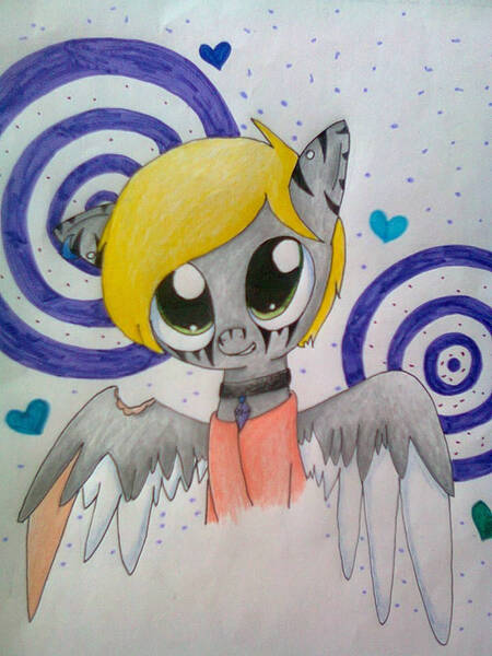 Size: 720x960 | Tagged: safe, artist:fleiiha, derpibooru import, derpy hooves, pegasus, pony, g4, image, jpeg, solo