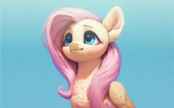 Size: 2560x1600 | Tagged: safe, ai content, derpibooru import, machine learning assisted, machine learning generated, stable diffusion, fluttershy, pegasus, pony, g4, blushing, cute, cute face, detailed, detailed hair, ear fluff, fluffy, generator:purplesmart.ai, green eyes, happy, image, long hair, pink hair, png, prompter:saltyvity, shyabetes, simple background, sky, smiling, solo, wallpaper