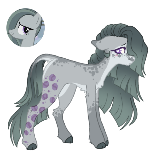 Size: 1000x1000 | Tagged: safe, artist:kazmuun, derpibooru import, marble pie, pony, series:kazmuun's drawing every pony, g4, alternate cutie mark, alternate design, alternate hairstyle, alternate tailstyle, bald face, blaze (coat marking), cascading cutie mark, chest fluff, cloven hooves, coat markings, colored, colored belly, colored eartips, colored eyelashes, colored hooves, colored lineart, cute, dappled, dorsal stripe, eyelashes, facial markings, female, flat colors, floppy ears, frown, gradient mane, gradient tail, gray coat, gray mane, gray tail, heart, heart eyes, hock fluff, hooves, image, leg fluff, leg markings, leonine tail, lidded eyes, long legs, long mane, long tail, looking back, marblebetes, mare, pale belly, png, profile, purple eyelashes, purple eyes, reference used, simple background, slender, socks (coat marking), solo, standing, straight mane, straight tail, tail, tail fluff, tail markings, thin, transparent background, two toned ears, wall of tags, white belly, white pupils, wingding eyes