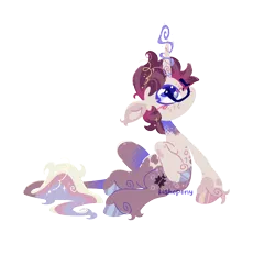 Size: 2300x2136 | Tagged: safe, artist:bishopony, derpibooru import, oc, oc:doodlebug, unofficial characters only, classical unicorn, pony, unicorn, blush scribble, blushing, cloven hooves, coat markings, colored pupils, freckles, glasses, glow, glowing horn, halftone effect, high res, horn, image, leonine tail, looking up, png, ponysona, simple background, sitting, solo, starry eyes, transparent background, unshorn fetlocks, wingding eyes