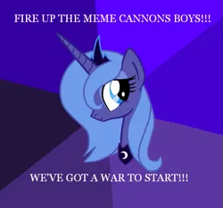 Size: 575x538 | Tagged: safe, derpibooru import, princess luna, alicorn, pony, g4, advice dog, dialogue, female, image, mare, meme, png, s1 luna, solo, text