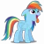 Size: 5000x5000 | Tagged: safe, artist:dashiesparkle, artist:yanoda, edit, vector edit, rainbow dash, pegasus, pony, g4, newbie dash, season 6, .svg available, absurd resolution, behaving like a dog, doggy dash, female, floppy ears, happy, image, mare, panting, png, simple background, solo, tongue out, transparent background, vector