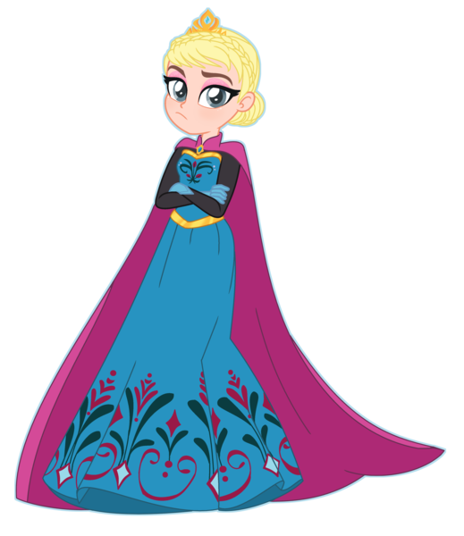 Size: 3424x3960 | Tagged: safe, artist:yaya54320, derpibooru import, human, equestria girls, g4, crossover, disney, elsa, equestria girls-ified, female, frozen (movie), image, png, simple background, solo, transparent background