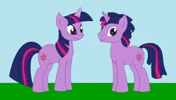 Size: 1246x713 | Tagged: safe, artist:marybethemberjoy49-1, derpibooru import, twilight sparkle, unicorn, g4, duo, dusk shine, female, horn, image, male, png, rule 63, unicorn twilight