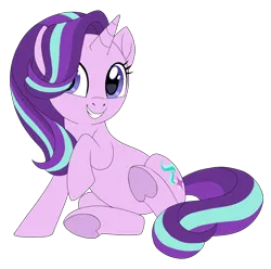 Size: 2458x2439 | Tagged: safe, artist:centchi, derpibooru import, starlight glimmer, pony, unicorn, g4, cute, female, glimmerbetes, horn, image, mare, png, simple background, smiling, solo, transparent background