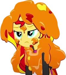 Size: 2226x2520 | Tagged: safe, derpibooru import, edit, edited screencap, editor:mrtoonlover83, screencap, sunset shimmer, eqg summertime shorts, equestria girls, g4, the art of friendship, background removed, female, image, my little pony equestria girls: summertime shorts, not a vector, paint, png, solo