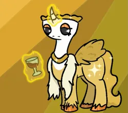 Size: 733x651 | Tagged: artist needed, safe, derpibooru import, part of a set, ponified, alicorn, pony, alcohol, cup, dandy's world, female, glass, horn, image, mare, png, roblox, rule 85, solo, teacup, teagan (dandy's world), unshorn fetlocks, wat, wine, wine glass, wings