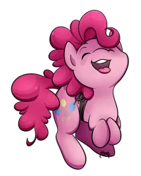 Size: 1331x1667 | Tagged: safe, artist:midnightpremiere, derpibooru import, pinkie pie, earth pony, pony, g4, cute, diapinkes, eyes closed, female, image, mare, open mouth, png, simple background, solo, string, tongue out, transparent background