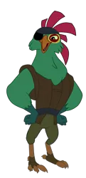 Size: 1419x2925 | Tagged: safe, artist:gmaplay, derpibooru import, anthro, bird, parrot pirates, g4, my little pony: the movie, cropped, image, mullet (g4), ornithian, pirate, png, solo