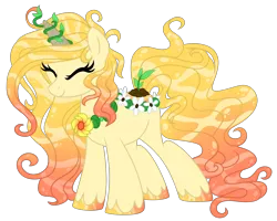 Size: 2500x2000 | Tagged: safe, artist:crystal-tranquility, derpibooru import, oc, unofficial characters only, original species, pond pony, pony, eyes closed, female, image, mare, png, simple background, solo, transparent background