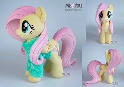 Size: 2100x1479 | Tagged: safe, artist:meplushyou, derpibooru import, fluttershy, pony, clothes, image, irl, jpeg, photo, plushie, solo, sweater