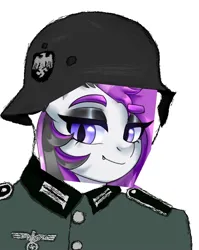 Size: 1628x2048 | Tagged: safe, ponerpics import, oc, oc:moonstone, bat pony, pony, female, germam, helmet, image, jpeg, mare, nazi, swastika, wehrmacht, wojak, world war ii