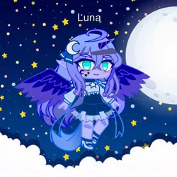 Size: 1080x1080 | Tagged: safe, derpibooru import, princess luna, anthro, gacha club, image, jpeg, mlp fim's fourteenth anniversary