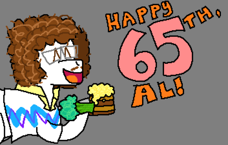 Size: 3530x2250 | Tagged: safe, artist:44nifty, derpibooru import, oc, unofficial characters only, earth pony, pony, alcohol, birthday art, birthday gift art, broccoli, cider, curly mane, drink, food, gift art, happy birthday, image, png, ponified music artist, solo, song in the description, song reference, weird al yankovic