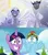 Size: 736x827 | Tagged: safe, derpibooru import, edit, screencap, rainbow dash, twilight sparkle, pegasus, unicorn, angel, emily (hazbin hotel), hazbin hotel, hellaverse, horn, image, jpeg, looking at you, obligatory pony, photo, scared, sera (hazbin hotel), similarities, smiling, smiling at you, the show must go on (hazbin hotel)