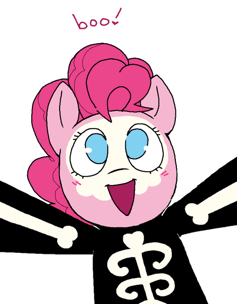 Size: 705x902 | Tagged: safe, artist:dsstoner, derpibooru import, pinkie pie, earth pony, pony, clothes, costume, cute, female, image, makeup, mare, pinktober, png, skeleton costume