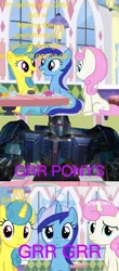 Size: 538x1220 | Tagged: safe, artist:noahsab, derpibooru import, lemon hearts, minuette, twinkleshine, amending fences, g4, season 5, darkwing (transformers), donut, food, image, jpeg, meme, transformers, transformers one