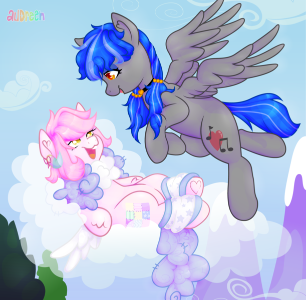 Size: 5350x5250 | Tagged: safe, artist:audreen, derpibooru import, oc, oc:rem, oc:softie, image, png